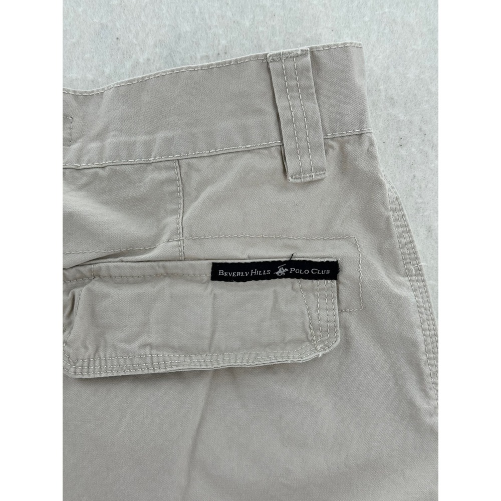 Beverly Hills Polo Club - Cargo Shorts‎ VTG Cotton - Tan - 32 - Mens - Picture 6 of 7